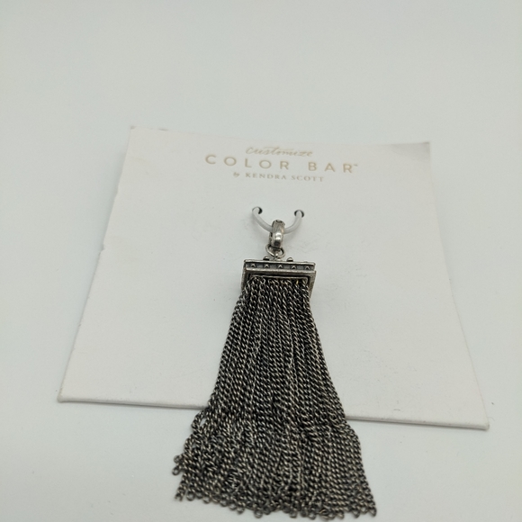 Kendra Scott antique silver square tassel charms - Picture 6 of 6
